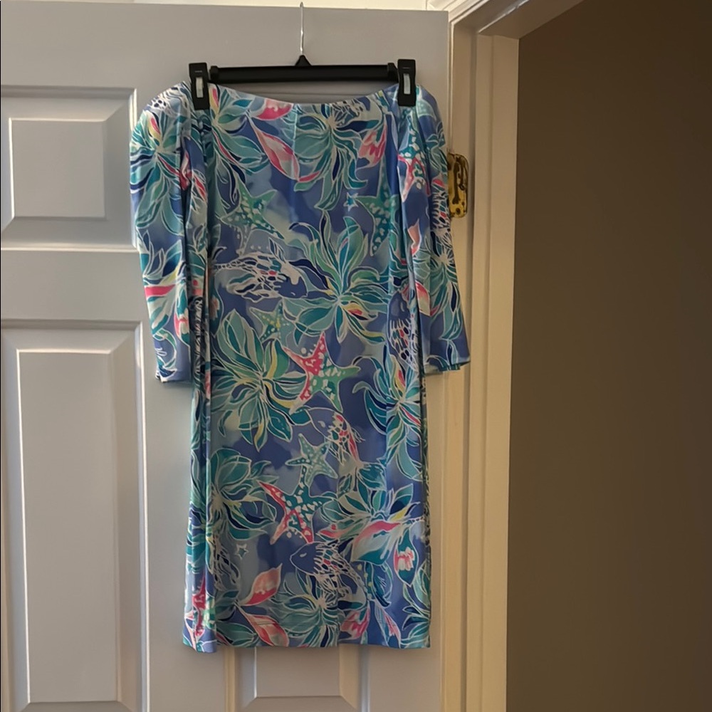 Lilly Pulitzer Floral Blue Dress